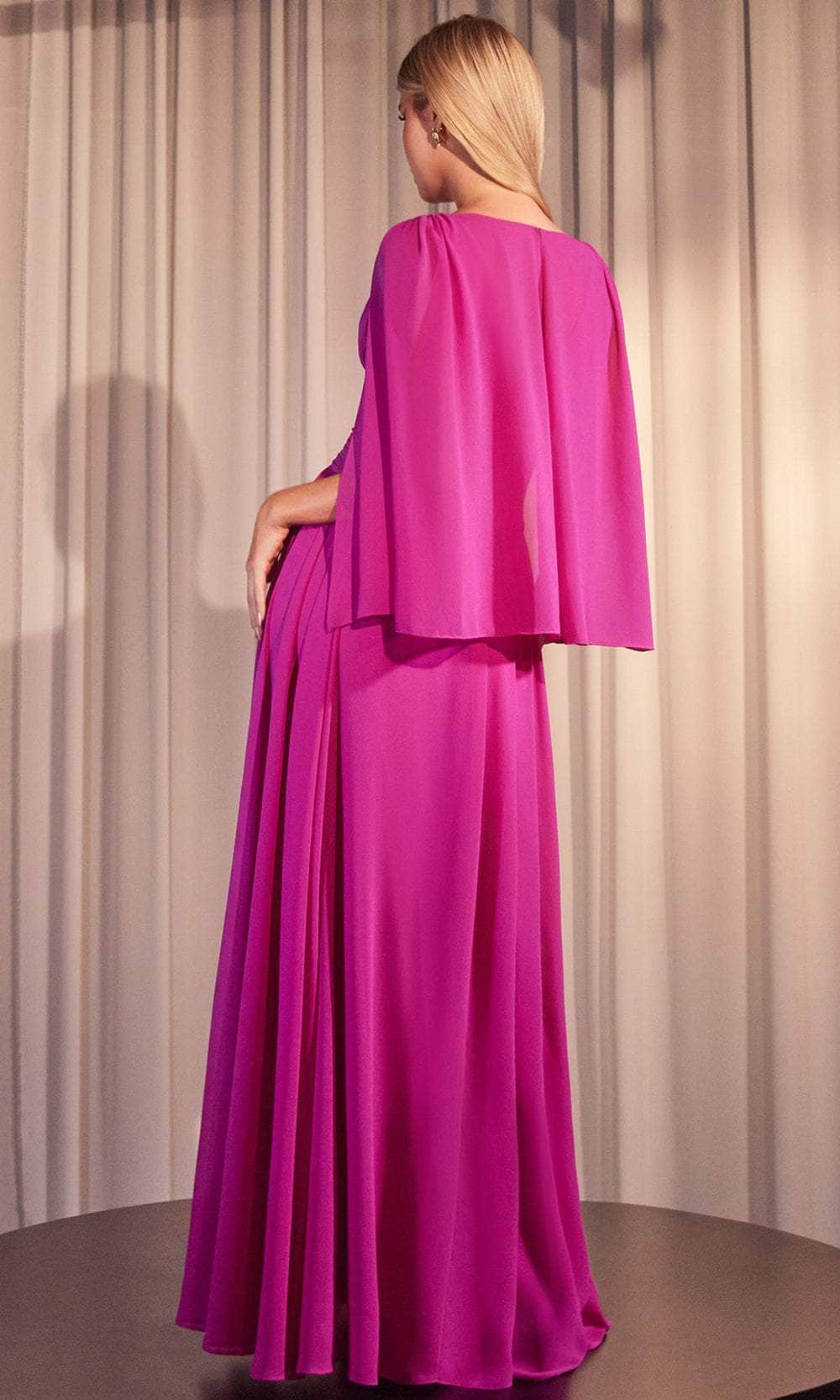 Prom Dresses Shops Capelet V-Neck Evening Gown A-line With Hight Slit Formal Dress Floor Length Prom Clothing Formal Women's Dresses